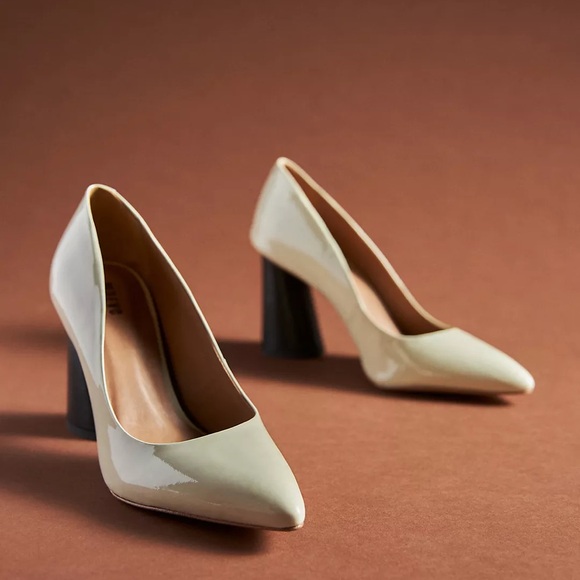 Maeve Cream Modern Pump Heels - Picture 2 of 7